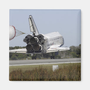 Raumfähre Atlantis unfurls seine Austragsrutsche Magnet