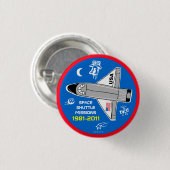 Raumfähre-Auftrag-Knopf 6 Button (Vorne & Hinten)