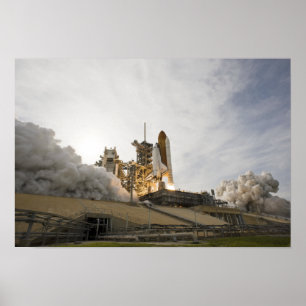 Raumfähre-Bemühung hebt 3 weg Poster