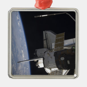 Raumfähre-Entdeckung 10 Silbernes Ornament