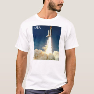 Raumfähre entfernen sich T-Shirt