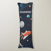 Raumfähre in Galaxy Personalisiert Seitenschläferkissen (Vorderseite Vertikal)