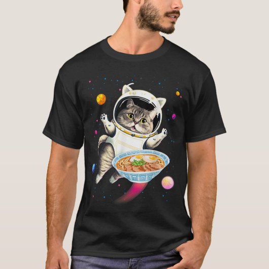 Raumfähre mit Ramen Noodles Galaxy C T-Shirt (Vorderseite)