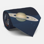 Raumfähre Moon Stars Moderne Krawatte (Gerollt)