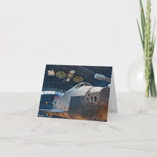 Raumfähre Notecard Karte (Vorderseite)