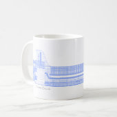 Raumfähre-Pläne Kaffeetasse (Vorderseite Links)