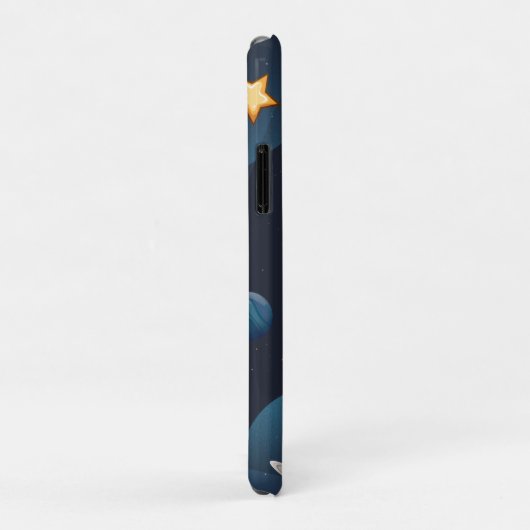 Raumfähre "Reisen mit dem Mond" - Personalisiert Case-Mate iPhone Hülle (Hinten/Rechts)