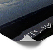 Raumfähre STS-106 im Flug Poster (Ecke)