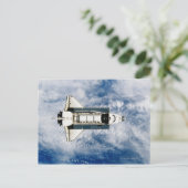 Raumfähre um die Erde 3 Postkarte (Stehend Vorderseite)