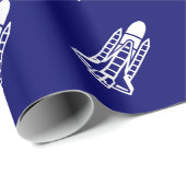 Raumfährenverpackungspapier Geschenkpapier (Rolleneckpunkt)