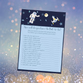 Raumfahrer, die Vater Best Baby Game kennen Einladung