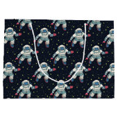 Raumfahrer Große Geschenktüte (Rückseite)