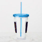 Raumfahrer im Weltraum Acryltrinkbecher (Rechts)