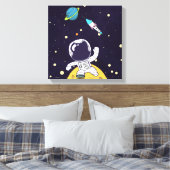 Raumfahrer im Weltraum Leinwanddruck (Insitu (Schlafzimmer))