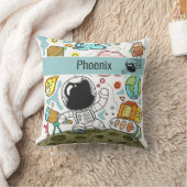 Raumfahrer in Galaxy Kissen (Decke)