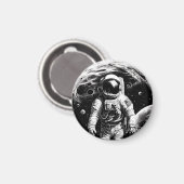 Raumfahrer Magnet (Vorderseite/Rückseite)