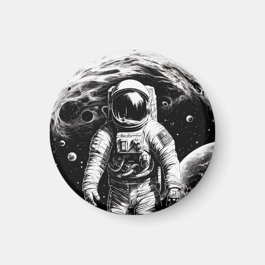 Raumfahrer Magnet (Vorne)