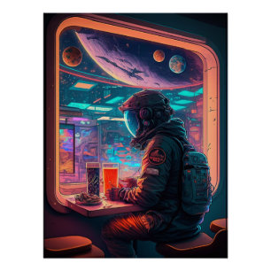 Raumfahrer Poster