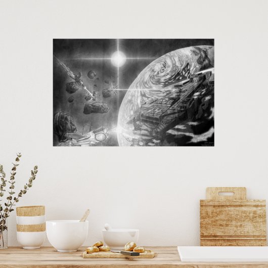 Raumfahrer Poster (Küche)