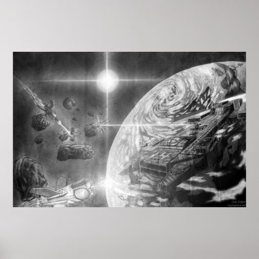 Raumfahrer Poster (Vorne)