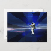 Raumfahrer Postkarte (Vorne/Hinten)