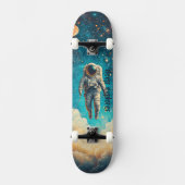 Raumfahrer Skateboard (Vorderseite)
