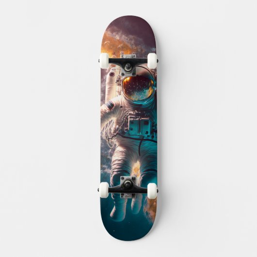 Raumfahrer Skateboard (Vorderseite)