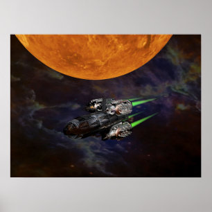 Raumfahrplakat Poster