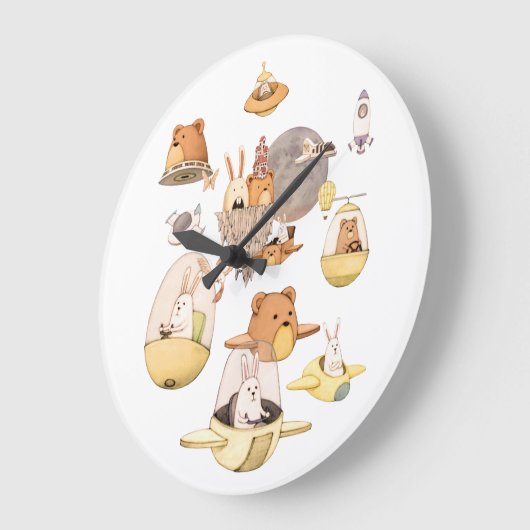 Raumfahrt Acrylwand Uhr (Winkel)