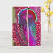 Raumfahrt Alien Party Tier Karte (Gelbe Blume)