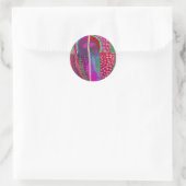 Raumfahrt Alien Party Tier Runder Aufkleber (Tasche)