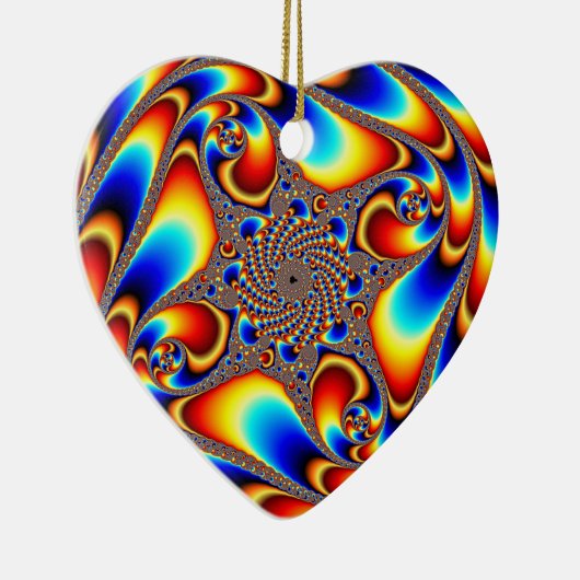 Raumfahrt - Fraktal Keramik Ornament (Rechts)