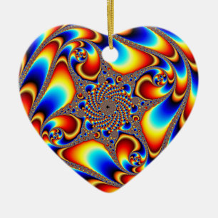 Raumfahrt - Fraktal Keramik Ornament