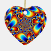 Raumfahrt - Fraktal Keramik Ornament (Hinten)