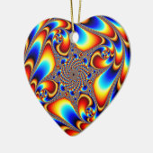 Raumfahrt - Fraktal Keramik Ornament (Links)