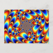 Raumfahrt - Fraktal Postkarte (Vorderseite)