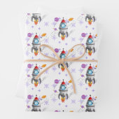 Raumfahrt für Kinder Geschenkpapier Set (Beispiel)