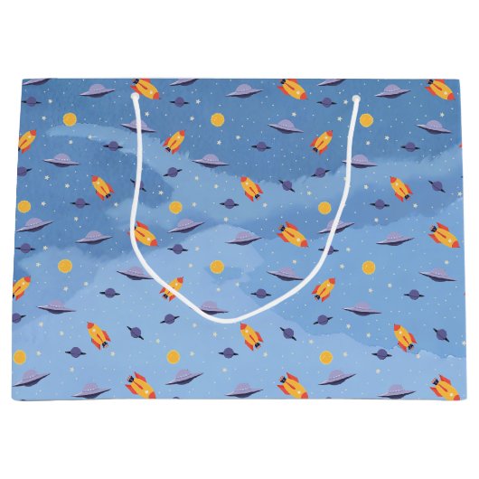 Raumfahrt Große Geschenktüte (Vorderseite)