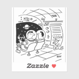 Raumfahrt hat Mail geliefert Aufkleber