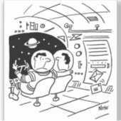 Raumfahrt hat Mail geliefert Aufkleber (Vorderseite)