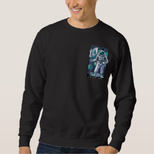 Raumfahrt-Illustration des Astronauten Sweatshirt