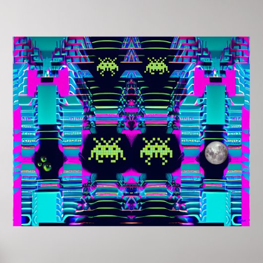 Raumfahrt-Invasion von den Zollwesen Poster (Vorne)