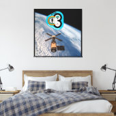 RAUMFAHRT LABRADOR 3 LEINWANDDRUCK (Insitu (Schlafzimmer))