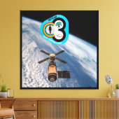 RAUMFAHRT LABRADOR 3 LEINWANDDRUCK (Insitu (Wohnzimmer))