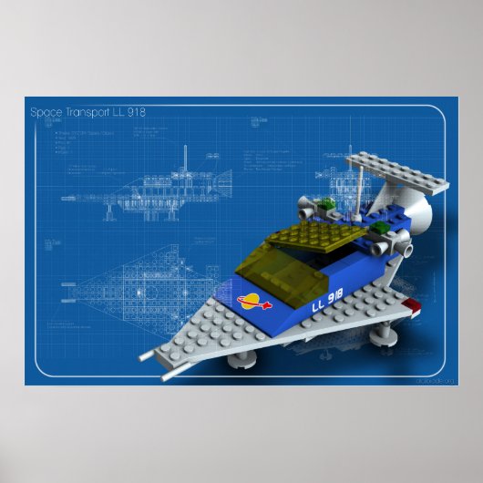 Raumfahrt LL 918 Poster (Vorne)