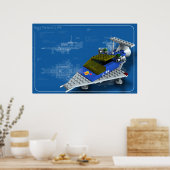 Raumfahrt LL 918 Poster (Küche)