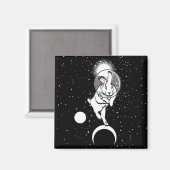 RAUMFAHRT MAGNET (Vorderseite/Rückseite)