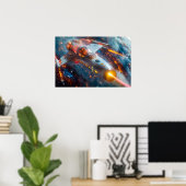 Raumfahrt Poster (Heimbüro)