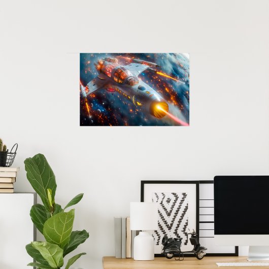 Raumfahrt Poster (Heimbüro)