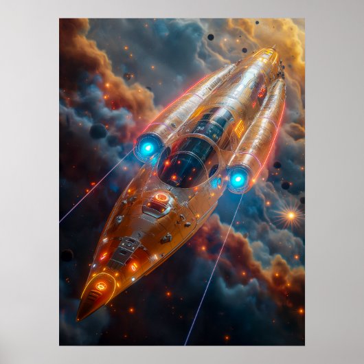 Raumfahrt Poster (Vorne)